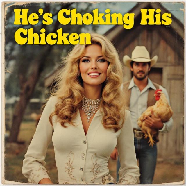 He's Choking His Chicken