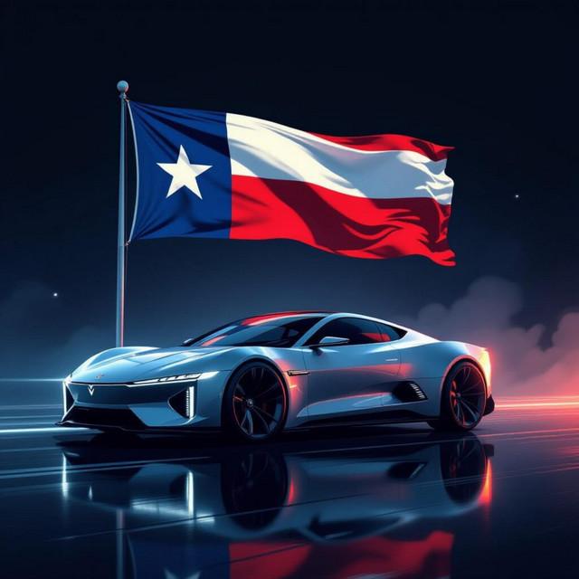 A Black Car Parked In Euless Texas