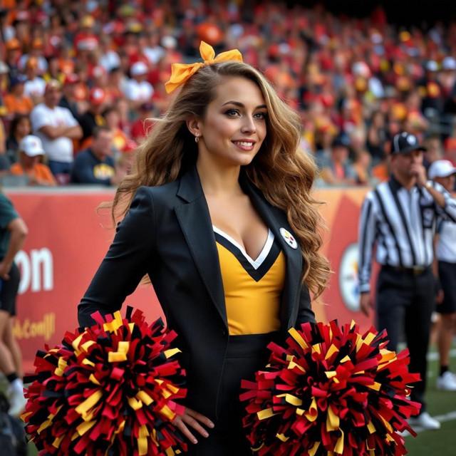 She's a Steelers fan!