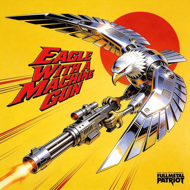 Eagle With A Machine Gun